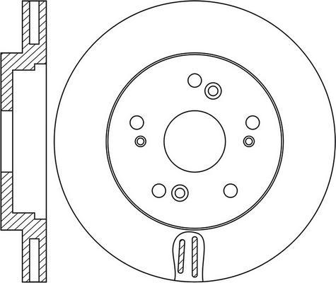 FIT FR0755V - Тормозной диск autospares.lv