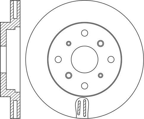 FIT FR0753V - Тормозной диск autospares.lv