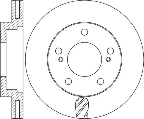 FIT FR0752V - Тормозной диск autospares.lv