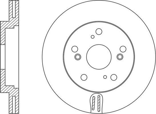 FIT FR0704V - Тормозной диск autospares.lv