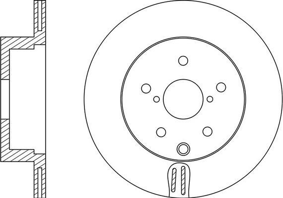 BOSCH 0 986 479 T04 - Тормозной диск autospares.lv