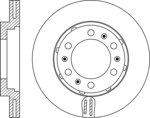 FIT FR0786V - Тормозной диск autospares.lv