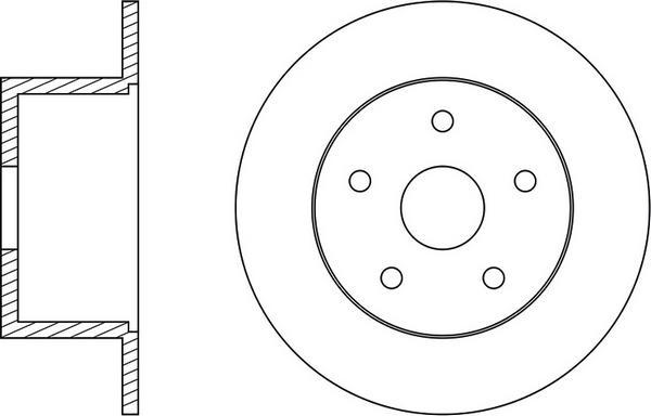 FIT FR0738 - Тормозной диск autospares.lv