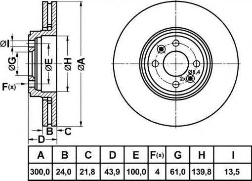 FIT FR1006V - Тормозной диск autospares.lv