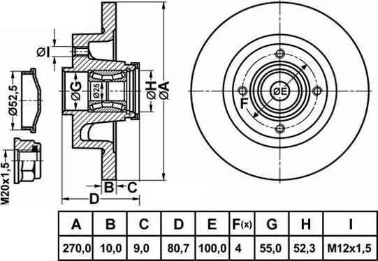 FIT FR1007H - Тормозной диск autospares.lv