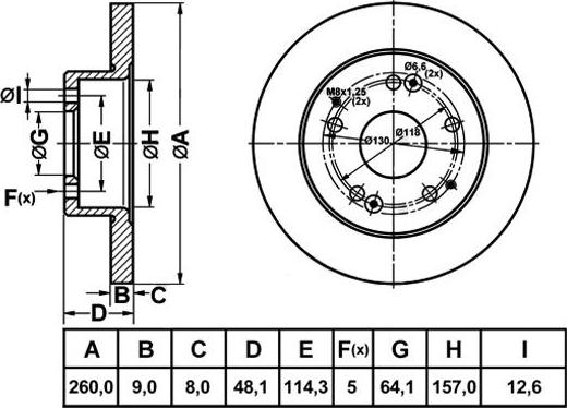 FIT FR1101 - Тормозной диск autospares.lv