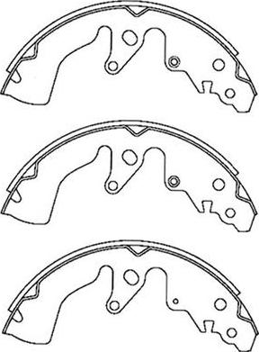 FIT FT9339 - Комплект тормозных колодок, барабанные autospares.lv