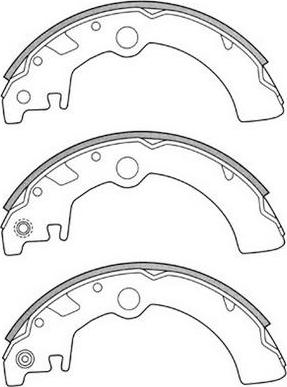 FIT FT9334 - Комплект тормозных колодок, барабанные autospares.lv