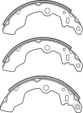 FIT FT9332 - Комплект тормозных колодок, барабанные autospares.lv