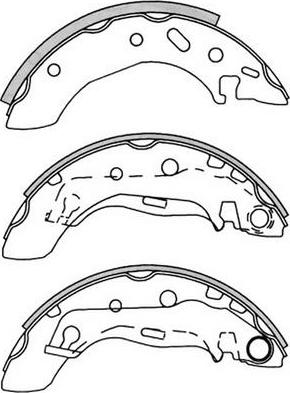 FIT FT5241 - Комплект тормозных колодок, барабанные autospares.lv