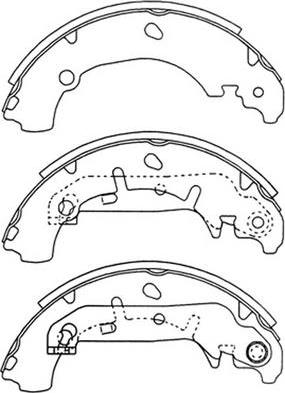 FIT FT5251 - Комплект тормозных колодок, барабанные autospares.lv