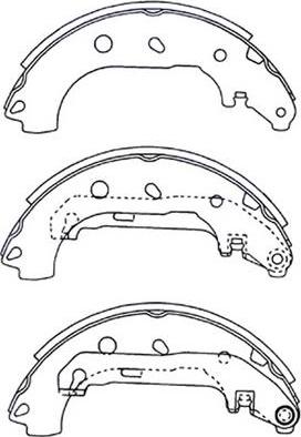 FIT FT5253 - Комплект тормозных колодок, барабанные autospares.lv