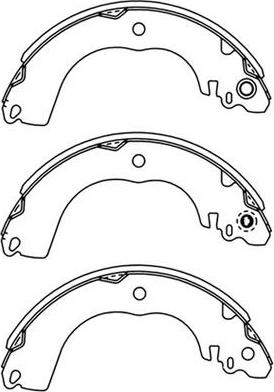 FIT FT0924 - Комплект тормозных колодок, барабанные autospares.lv