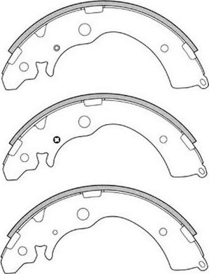 FIT FT0627 - Комплект тормозных колодок, барабанные autospares.lv