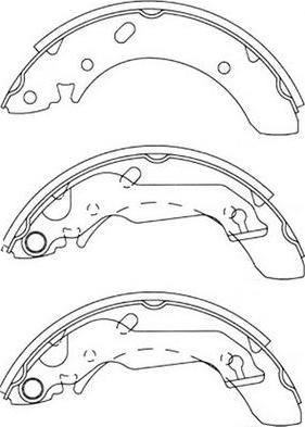 FIT FT0808 - Комплект тормозных колодок, барабанные autospares.lv