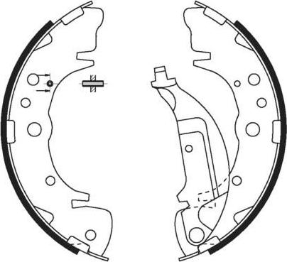 FIT FT1066 - Комплект тормозных колодок, барабанные autospares.lv