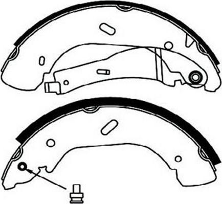 FIT FT1060 - Комплект тормозных колодок, барабанные autospares.lv