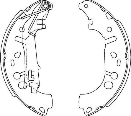 FIT FT1085 - Комплект тормозных колодок, барабанные autospares.lv