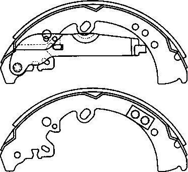 FIT FT1081 - Комплект тормозных колодок, барабанные autospares.lv