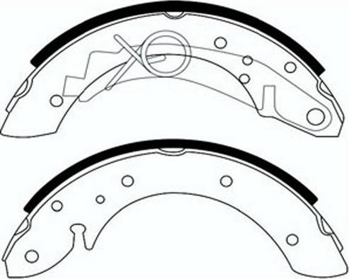 FIT FT1074 - Комплект тормозных колодок, барабанные autospares.lv