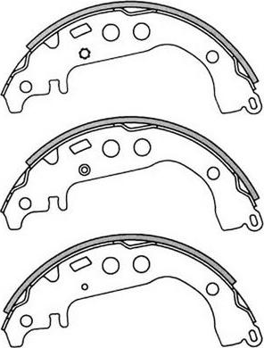 FIT FT1199 - Комплект тормозных колодок, барабанные autospares.lv