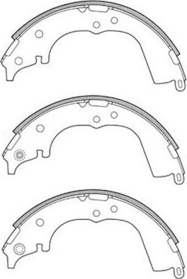 FIT FT1194 - Комплект тормозных колодок, барабанные autospares.lv