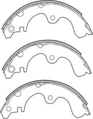 FIT FT1191 - Комплект тормозных колодок, барабанные autospares.lv