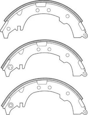 FIT FT1198 - Комплект тормозных колодок, барабанные autospares.lv