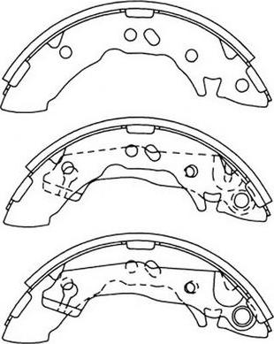 FIT FT1110 - Комплект тормозных колодок, барабанные autospares.lv