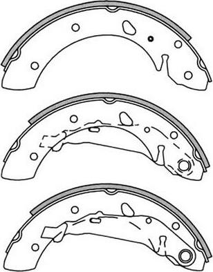 FIT FT1200 - Комплект тормозных колодок, барабанные autospares.lv