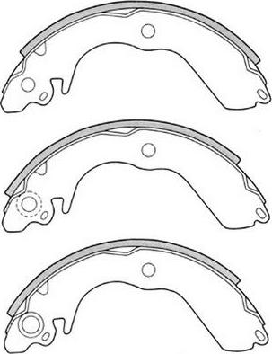 FIT FT3309 - Комплект тормозных колодок, барабанные autospares.lv