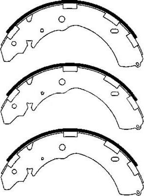 FIT FT3319 - Комплект тормозных колодок, барабанные autospares.lv