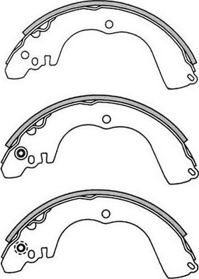 FIT FT3315 - Комплект тормозных колодок, барабанные autospares.lv