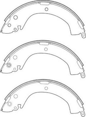 FIT FT3311 - Комплект тормозных колодок, барабанные autospares.lv