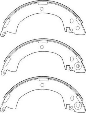 FIT FT3299 - Комплект тормозных колодок, барабанные autospares.lv