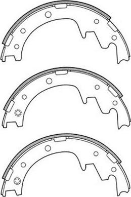 FIT FT3293 - Комплект тормозных колодок, барабанные autospares.lv