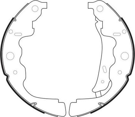 FIT FT3255 - Комплект тормозных колодок, барабанные autospares.lv