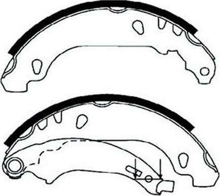 FIT FT2048 - Комплект тормозных колодок, барабанные autospares.lv