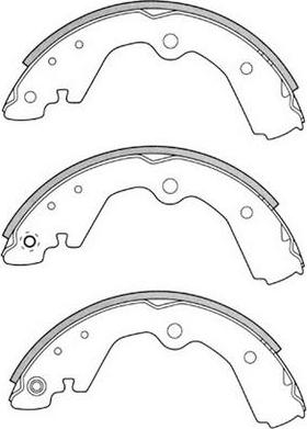 FIT FT2142 - Комплект тормозных колодок, барабанные autospares.lv