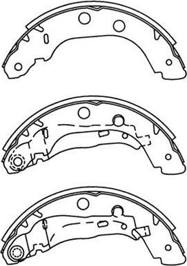 FIT FT2147 - Комплект тормозных колодок, барабанные autospares.lv