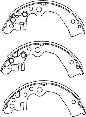 FIT FT2153 - Комплект тормозных колодок, барабанные autospares.lv