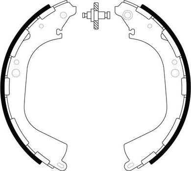 FIT FT2137 - Комплект тормозных колодок, барабанные autospares.lv