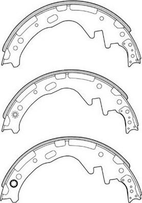 FIT FT2129 - Комплект тормозных колодок, барабанные autospares.lv