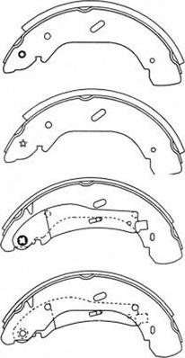 FIT FT22154 - Комплект тормозных колодок, барабанные autospares.lv