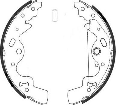 FIT FT7088 - Комплект тормозных колодок, барабанные autospares.lv