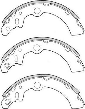 FIT FT7321 - Комплект тормозных колодок, барабанные autospares.lv