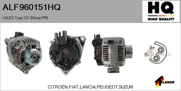 FLAMAR ALF960151HQ - Генератор autospares.lv