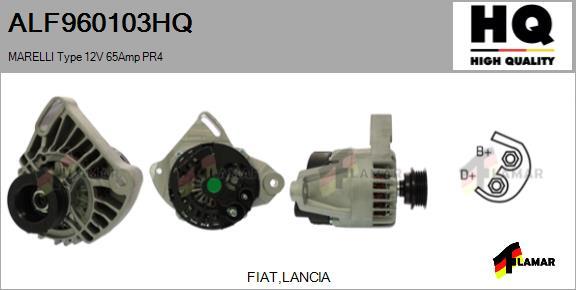 FLAMAR ALF960103HQ - Генератор autospares.lv