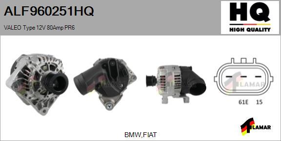 FLAMAR ALF960251HQ - Генератор autospares.lv