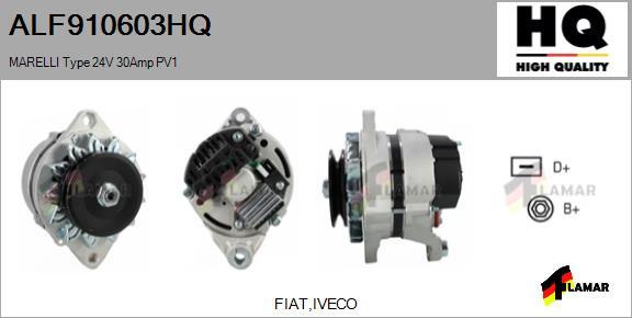 FLAMAR ALF910603HQ - Генератор autospares.lv